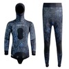 Men Spearfishing Wetsuit Neoprene 3mm 1.5mm Camouflage Diving Suit 2pcs