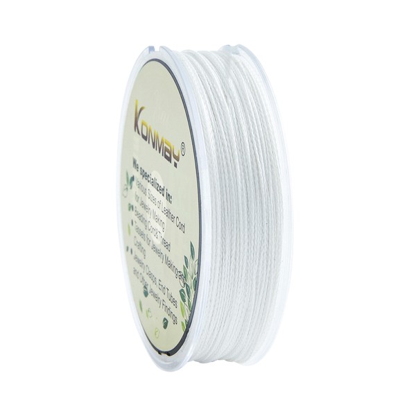KONMAY 100 Yards 0.32mm Thin Micro-Fused Beading Thread, 58lb. Strength