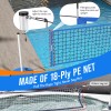 Patiassy Pool Volleyball Net Set with Weighted Base 15ft-32ft Length