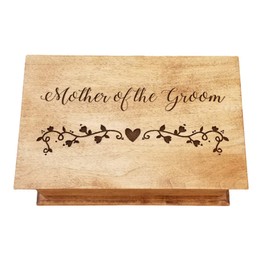 Music jewelry box with Mother of the Groom, wedding gift for Mom