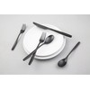 Cambridge Silversmiths Averie Black Satin 20-Piece Flatware Set, Service for