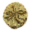 Cadoline Gold Womens Elastic Sequin Polyester Flapper Cap Hat 23cm