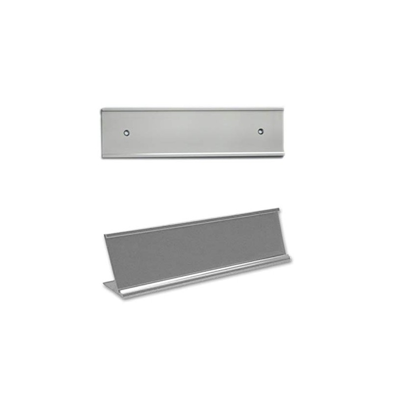 8" x 2" Nameplate Holder Wall/Door and Desktop Combo Set