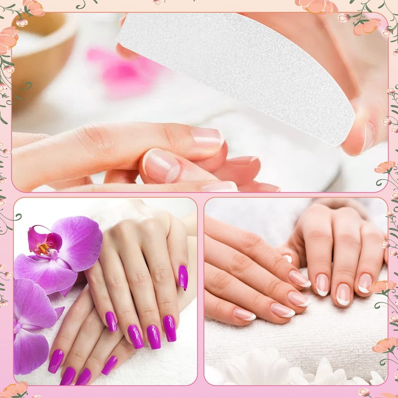 Pack of 20 Buffer for Nails White, Nail Buffer Blocks