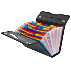 CNK Accordion File Folders with 36 Pockets Organizer for Document Paper Storage Folder Documents Expanding Binder Folio Pocket Receipt Filing Expandable Files Dividers Labels Letter Durable Handle