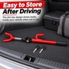 Telescopic Steering Wheel Lock for Vehicle Security – Twin-Bar ABS