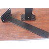 6 Pack - 8 inch Black Hidden L Shelf Bracket