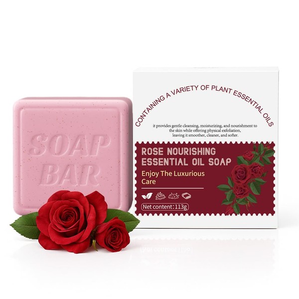 APPTI Botanical Natural Soap Bar, Womens Moisturizing Bar with Essential