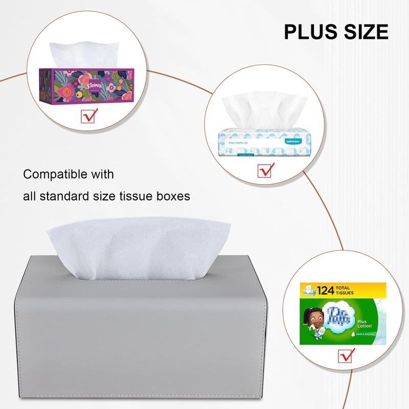 KINGFOM PU Leather Cosmetic Tissue Box Tissue Box Tissue Box