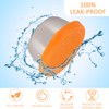 6 Pcs 304 Stainless Steel Condiment Containers With Silicone Sealing