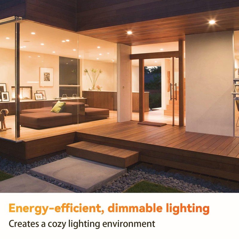 TJOY 12 Pack BR30 Led Bulb 65W Equivalent, Dimmable Flood