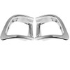 2 Pcs Chrome Plated ABS Rear Bumper Fog Light Lamp