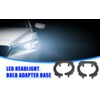 Edinstry 2PCS H7 Headlight LED Bulb Socket Adapter Base Clip