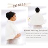 Tgirls Women's Wedding Faux Fur Shawl and Wrap Bridal Fur