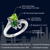 Gem Stone King 925 Sterling Silver Green Peridot Green Nano