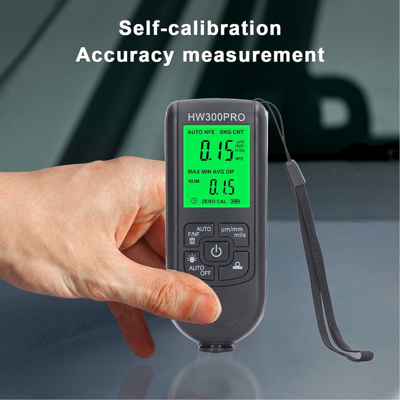 Coating Thickness Gauge High Accuracy Paint Depth Gauge Meter Antislip