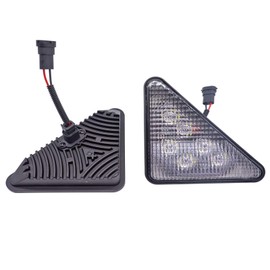 AIPICO Led Headlight Assembly Set Left & Right Triangle Headlight 7259523 7259524 Replacement for Bobcat 751 763 S175 S300 T190 T250