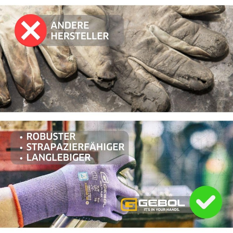 Gebol Multi Flex Lady Work Gloves with Nitrile Coating and