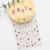 YUYUDEHM Red Heart Nail Stickers for Nail Art 5D Embossed