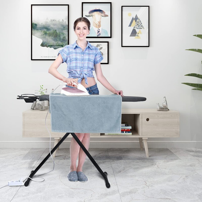 Duwee 12"x36" Ironing Board with Heat Resistant Cover and Thicken
