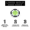Links Golf Green Caddie - Golf Ball Marker with High