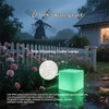 COPU 8-inch Waterproof LED Light Cube, USB Rechargeable Mood Light,