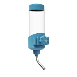 Botella para Perros [Boquilla de 14 mm, 680 ml] Jaula para Perros, dispensador de Agua, a Prueba de Fugas, Botella de Agua para Perros, Gatos, Conejos, Botella para Jaula (Azul)