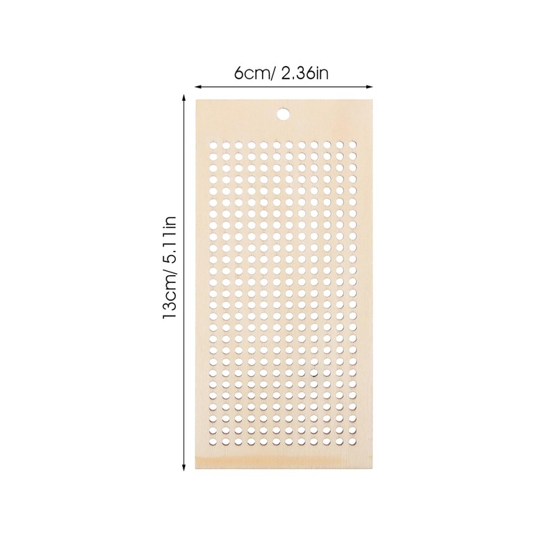 DOITOOL 1 Set Wooden Cross Stitch Bookmarks DIY Embroidery Kit