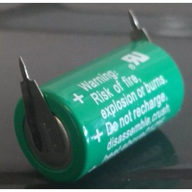 Varta Brand New Varta CR1/2AA 3V Lithium Battery CR14250 w/ polarized solder tags