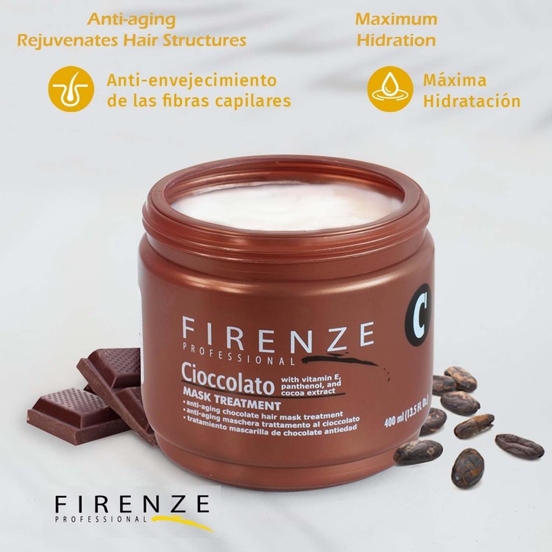Firenze Professional Anti-aging Care Bundle - Cioccolato Shampoo, Intense Conditioner