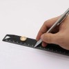 HONGDUI HD26 260mm Aluminum Alloy Precision Pocket Ruler, Multifunctional Scribing