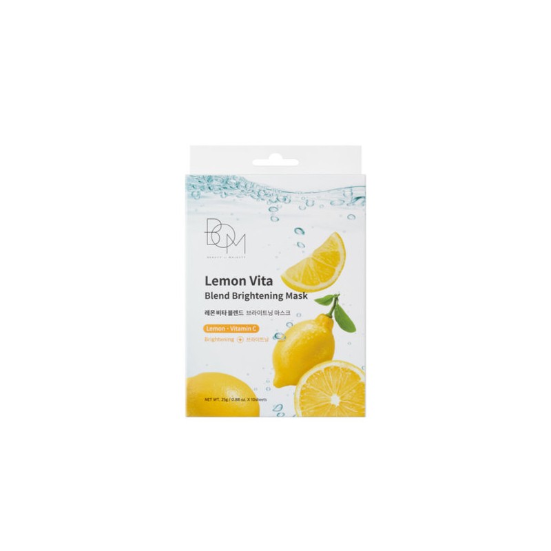 BOM Lemon Vita Blend Brightening Mask (10 sheets) / 비오엠