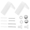 ECSiNG 2 Sets Floor Toilet Fixing Kit L Shape Toilet