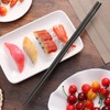 HI NATURE Chopsticks Set, Stainless Steel, Reusable, Non-Slip Metal Chopsticks,