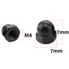 Yesmin 12 Pcs M4 Dome Nut,For Industry,Power,Hardware,Equipment,Etc