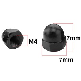 Yesmin 12 Pcs M4 Dome Nut,For Industry,Power,Hardware,Equipment,Etc
