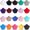 TERNCOEW Womens Turtleneck Fake Collar Islamic Hijab Extensions Solid Color