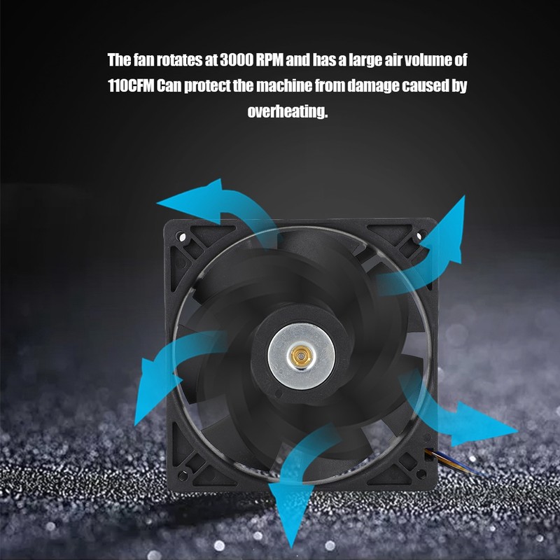 SHLF1212PHE‑15 DC12V 0.8A 12cm 4pin Industrial Cooling Fan 3000 RPM