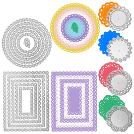 14 pcs Metal Cutting Dies for Card Making, DaKuan 3 Kinds Cutting Dies, Card Embellishments for DIY Hand Embossing, Making Holiday Cards, Birthday Gifts, Paper Card Technology