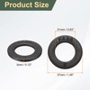 sourcing map 10 Pcs 3/4" Black Flat Washers, 37mm Outer