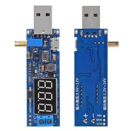 3pcs USB Buck Boost Converter 3.5V-12V to 1.2V-24V DC-DC Adjustable Step Up Step Down Power Supply Module Voltage Regulator 5V to 3.3V 9V 12V 18V 24V