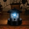 BWWNBY Solar Lighthouse, LED Solar Powered Lighthouse,360 Degree Rotating Lamp