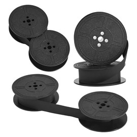 3pcs Universal Typewriter Ribbon, Twin Spool Black Ink Vintage Type Writer Ribbon Replacement Portable Compatible with Royal Smith Corona and Specific