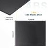 sourcing map 2 Pack ABS Plastic Sheet, 0.12" Thick 4"x6"