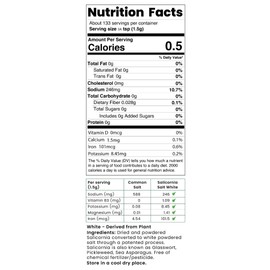 SaltWise Salicornia White Salt – Low Sodium Salt Substitute, Plant-Based Mineral Salt, Kosher, 100% Natural, No Additives (Pack of 2)