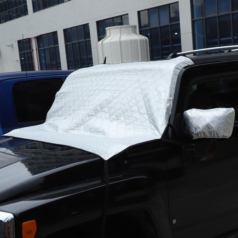 Windshield Snow Cover Compatible with Hummer H3 2005-2009, Car Snow