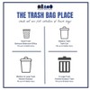 Plasticplace 7-10 Gallon Trash Bags│8 Microns│Clear Garbage Can High Density