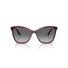 Vogue Eyewear Women's VO5520S Butterfly Sunglasses, Transparent Cherry/Gradient Grey, 56 mm