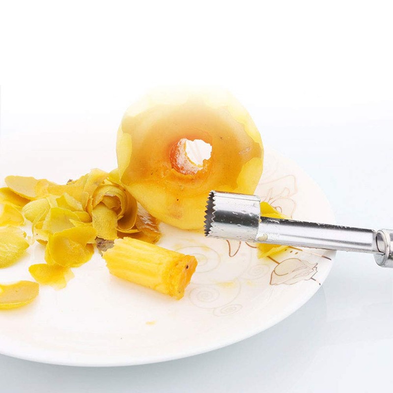 2 PCS Apple Corer, Stainless Steel No-Slip Handle Apple Corer