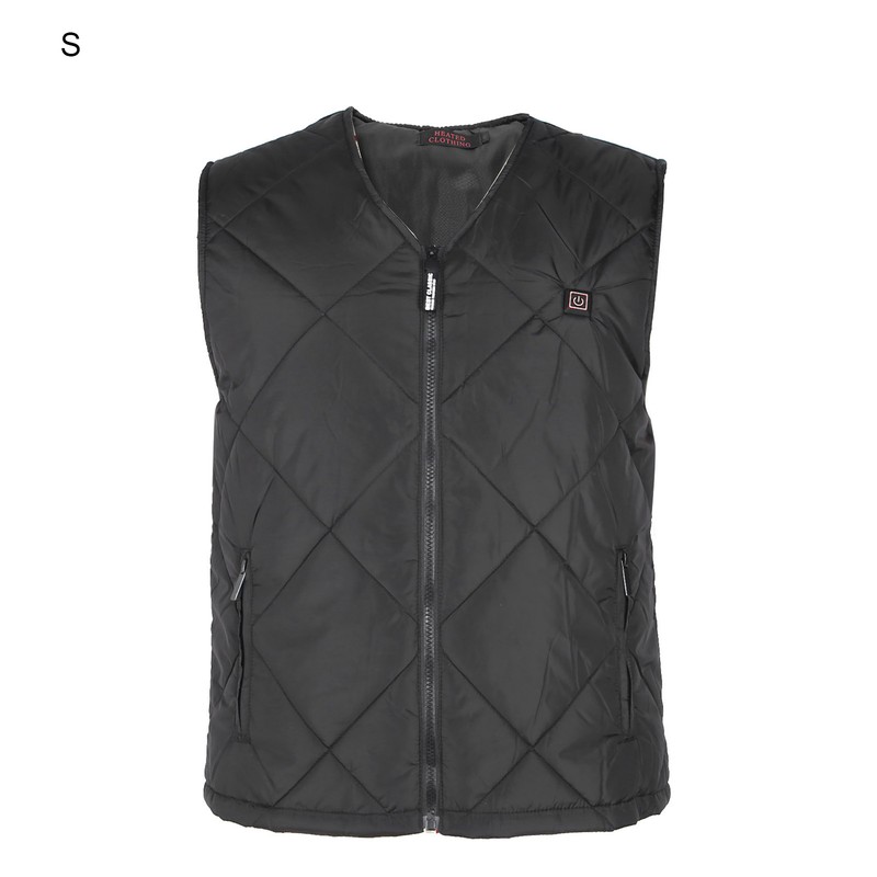 Electric Heated Vest USB Charging Winter Warm Body Thermal Tempertature